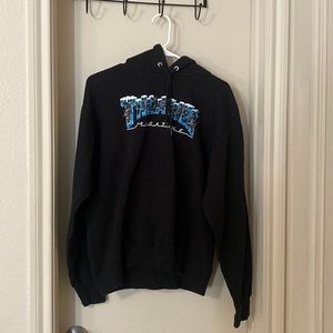 Authentic Blue Lettering Thrasher Magazine Hoodie